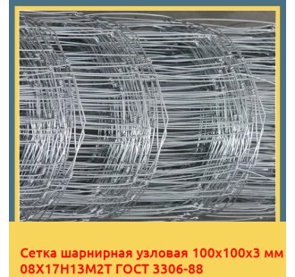 Сетка шарнирная узловая 100х100х3 мм 08Х17Н13М2Т ГОСТ 3306-88 в Нарыне